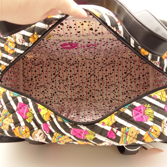 Betsey Johnson Multicolor Cat Print Travel Bag - Picture 5 of 8